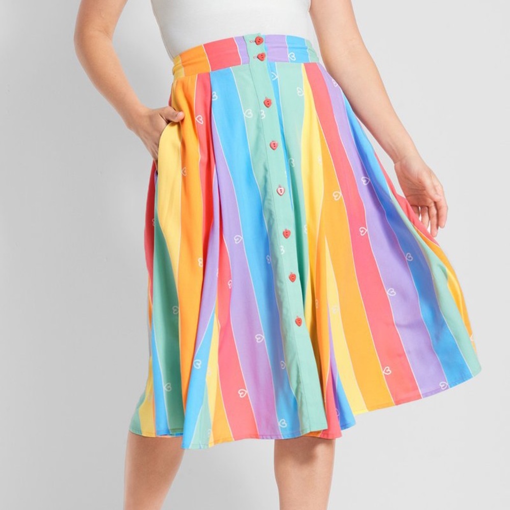 ModCloth x Collectif Love is for everyone midi skirt